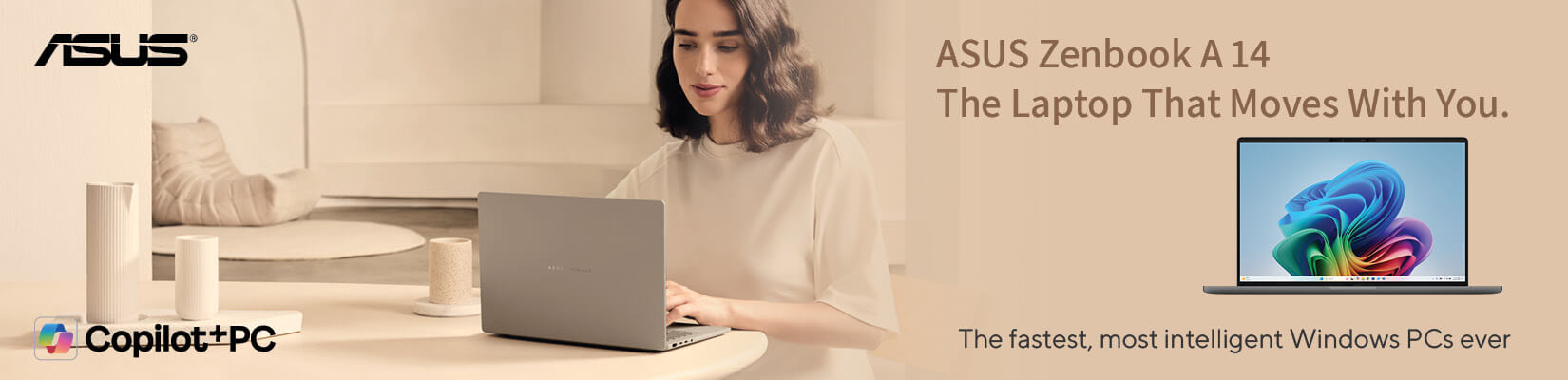 מחשב הנייד Asus Zenbook A 14 כנסו לפרטים נוספים