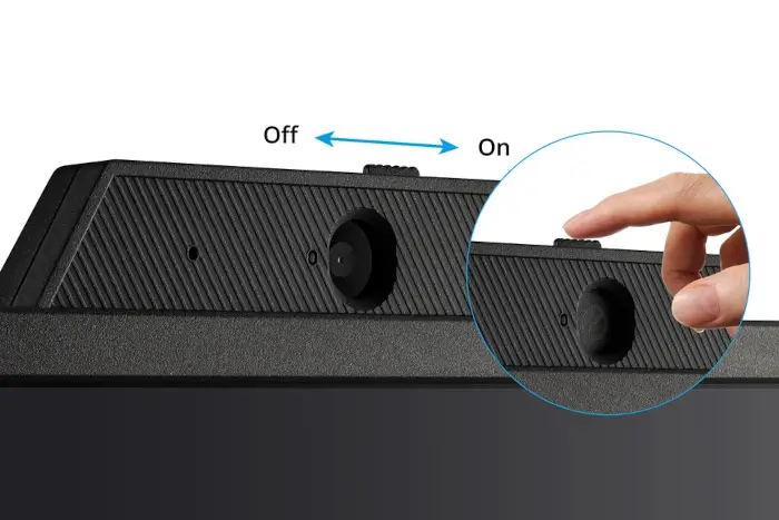 VG2440V - Simple Slide Cover Ensures Privacy and Security