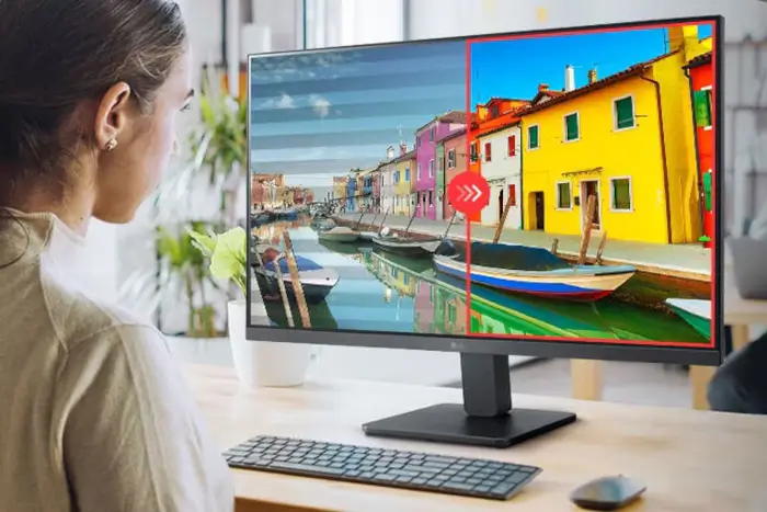 LG 27MR400-B - מצב הגנה מהבהוב