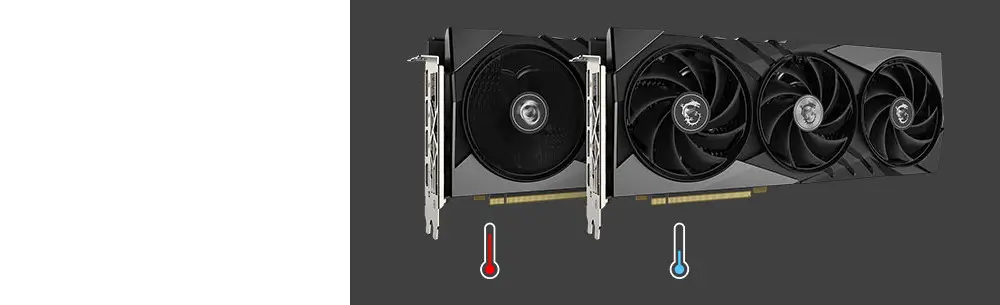 כרטיס מסך דגם&nbsp;GeForce RTX 4070 Ti SUPER 16G GAMING X SLIM מבית MSI