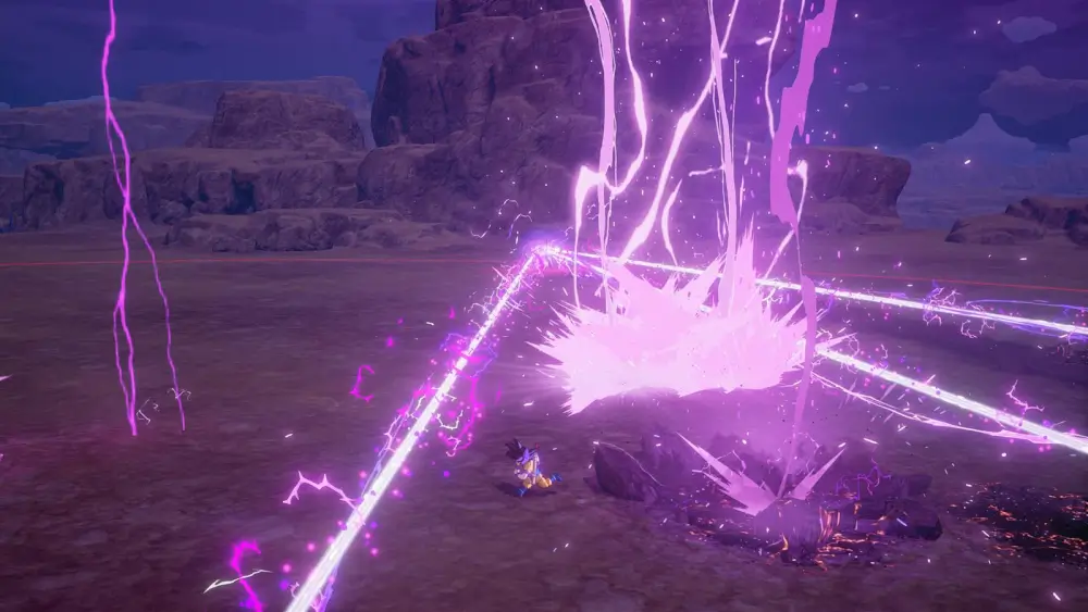 Dragon Ball Z: Kakarot Daima Edition הרבה אורות סגולים