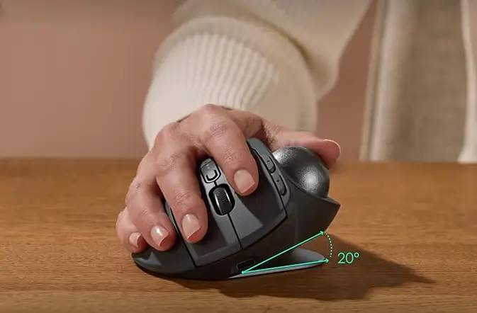 עכבר ארגונומי אלחוטי MX Ergo S Advanced קליקים שקטים