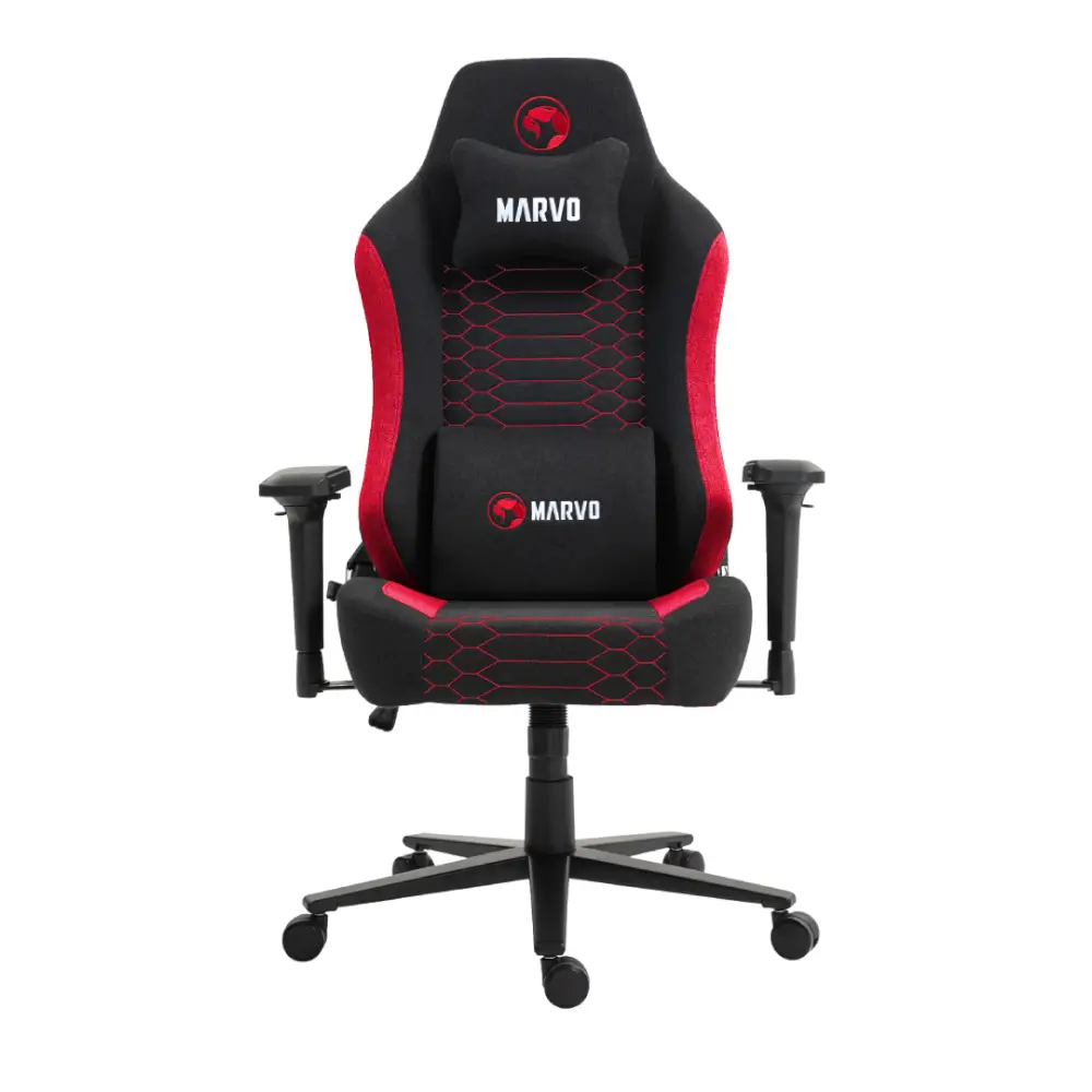 כיסא גיימרים 4D KAHN מבית MARVO אדום תמונה קדמית