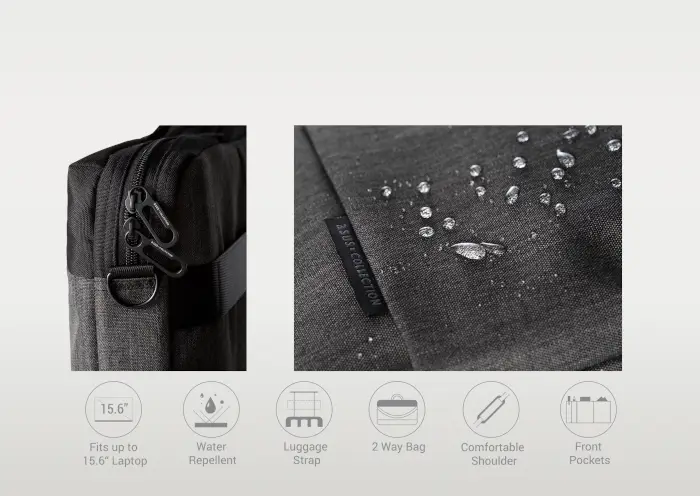 ASUS EOS 2 Carry Bag - show off your sense of style while keeping your valuables organized and safe.