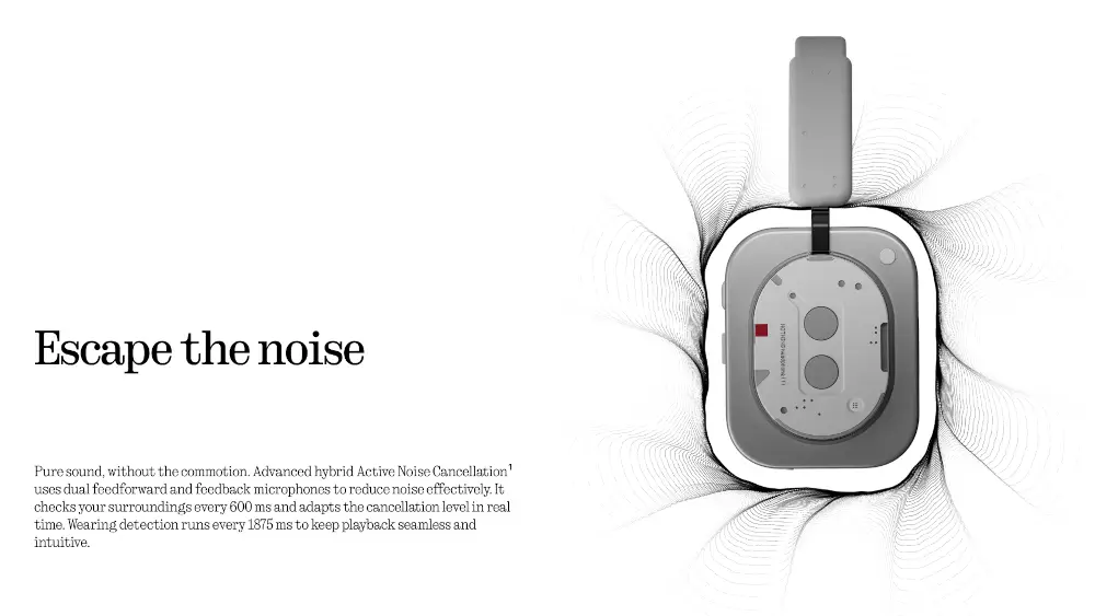 אוזניות אלחוטיות Nothing headphone (1) מבית Nothing