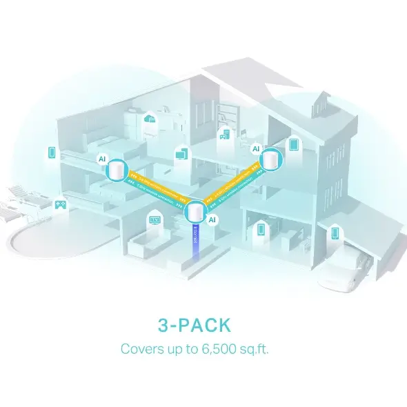מגדיל טווח Deco X50 AX3000 Whole Home Mesh מבית TP-Link