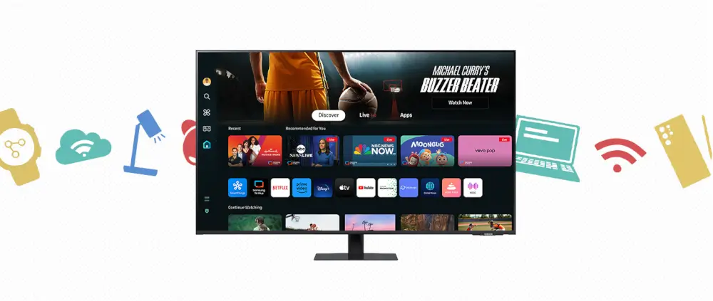 מסך מחשב חכם 42.5 S43DM702UM 4K נוחות צפייה משחק ועבודה