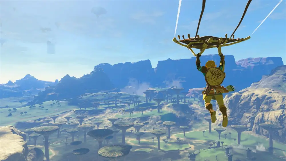 The Legend Of Zelda: Tears Of The Kingdom המון עצים וירוק