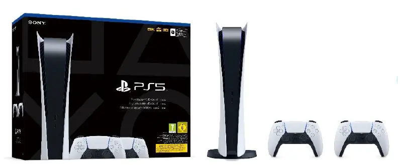 PS5 ו2 בקרים