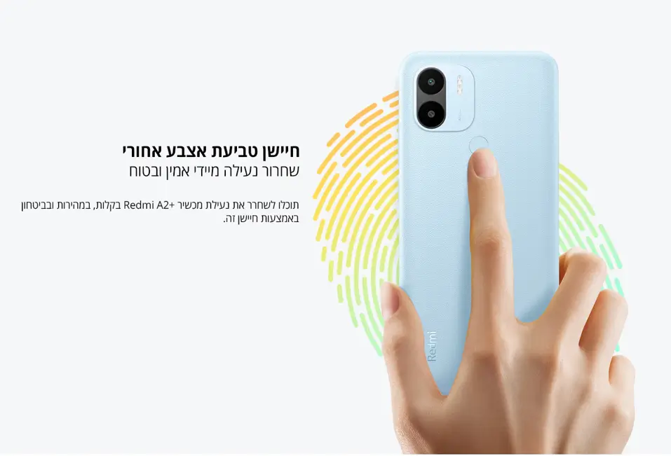 חיישן טביעת אצבע אחורי