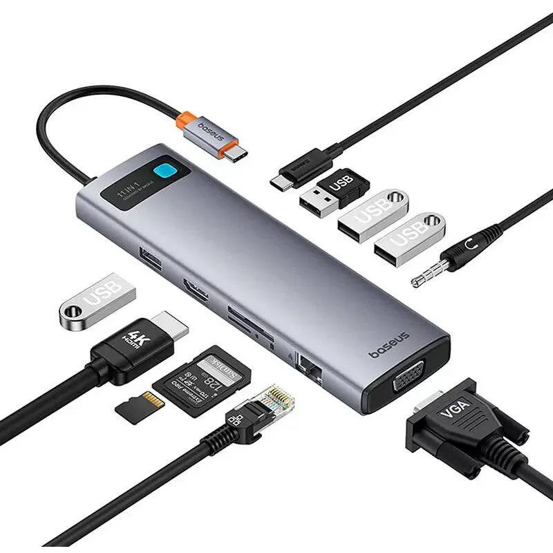 מתאם Type- C Gleam Series 11-Port