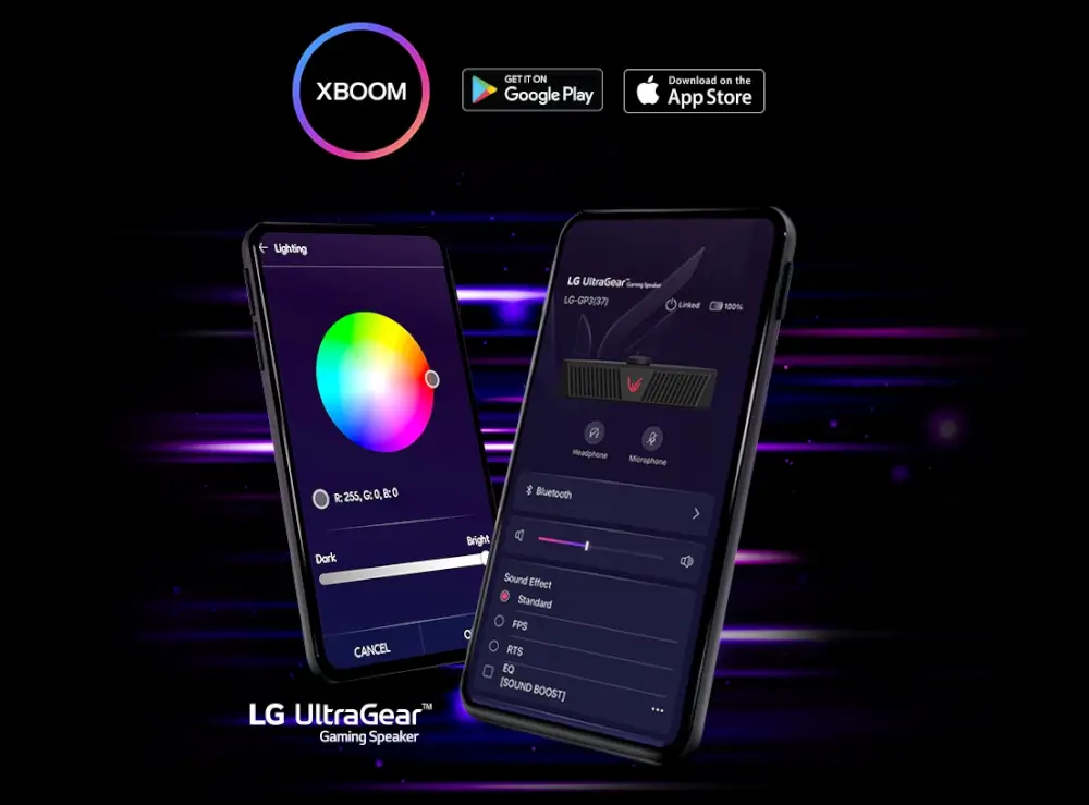 תיהנו מרמקול הגיימינג UltraGear שלכם בצורה הטובה ביותר באמצעות האפליקציה