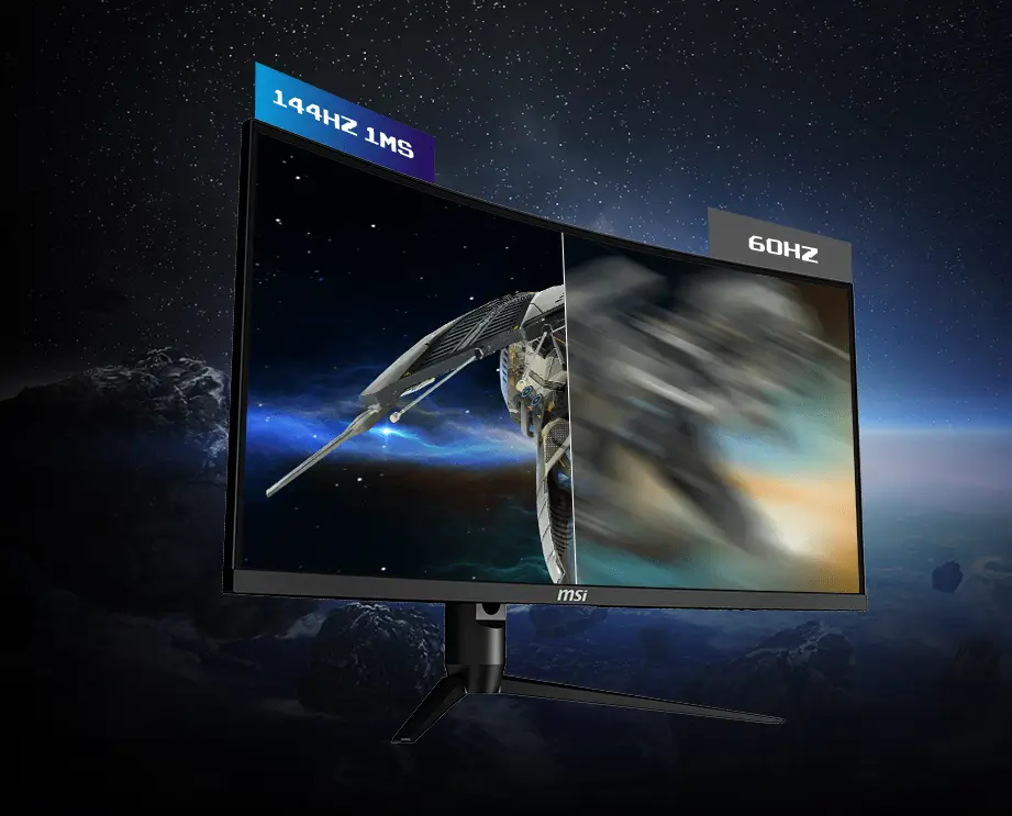 קצב רענון של 144Hz וזמן תגובה של 1ms