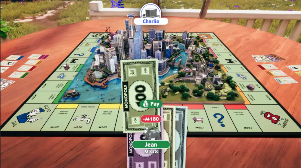 Monopoly לוח משחק מונופול ושטרות הכסף
