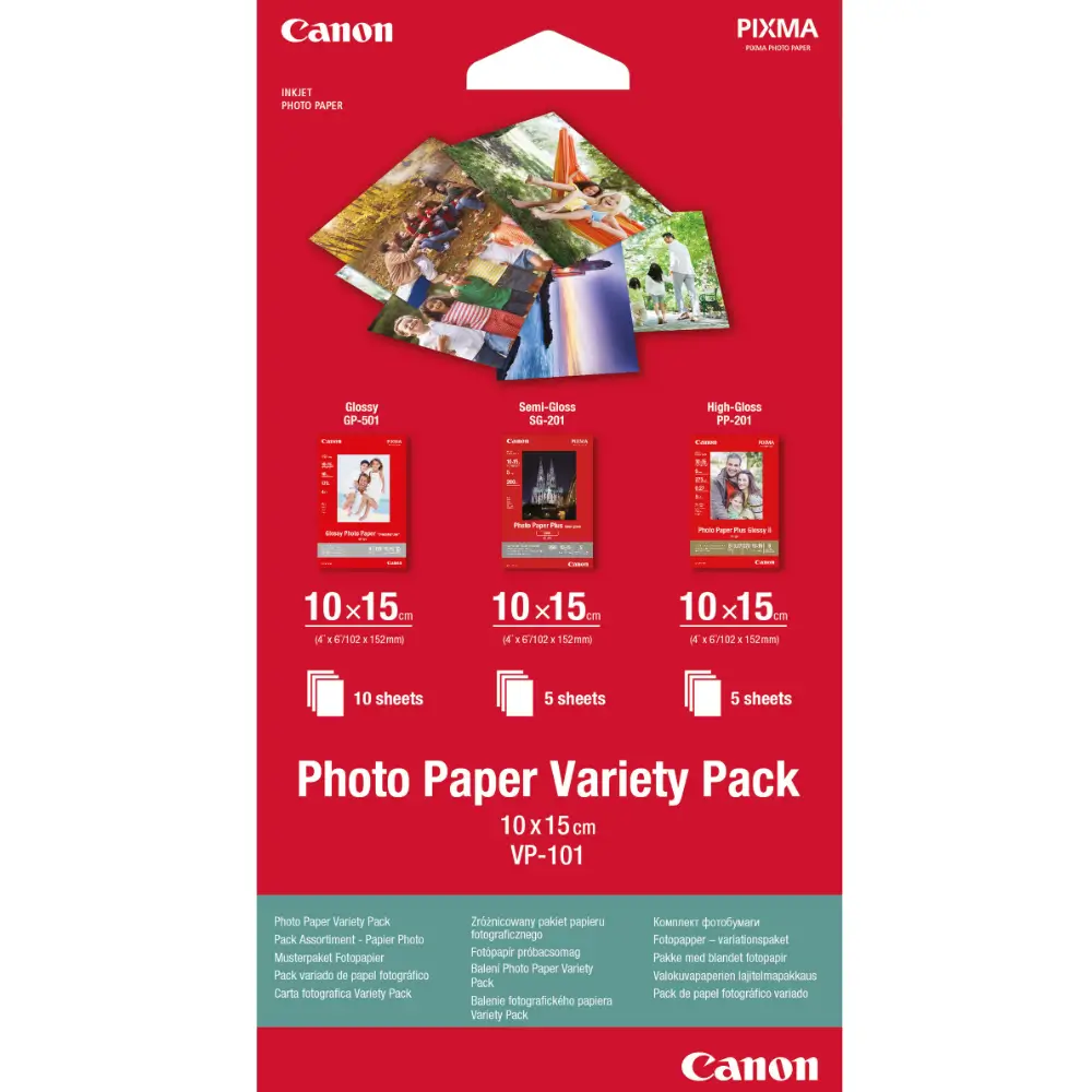 Canon VP-101 Photo Paper Variety Pack 4x6