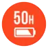 עד 50 שעות של חיי סוללה והטענה מהירה