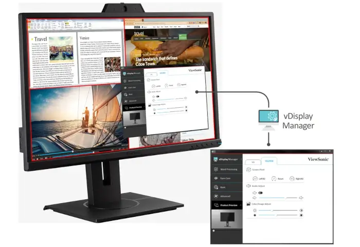 VG2440V - Easy Multi-tasking for Increased Efficiency