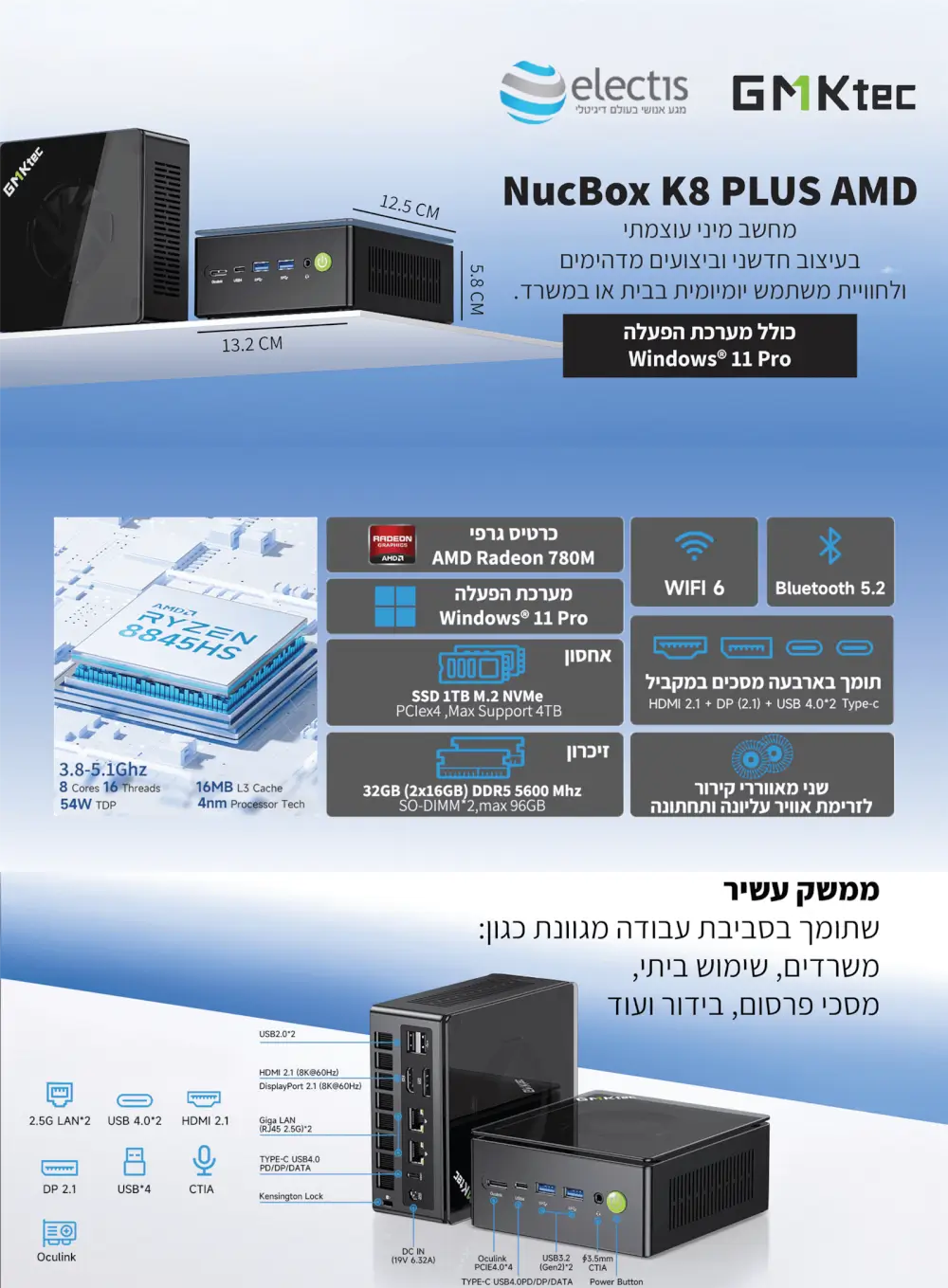 NucBox K8 Plus- דף מוצר