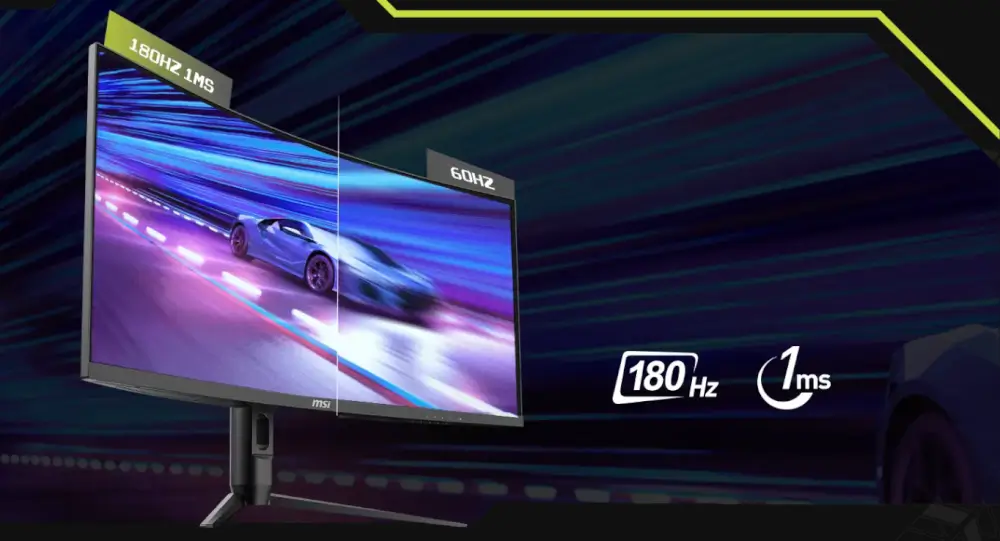 מסך גיימינג 34 MAG 342CQR E2 משחקים מהירים וחלקים