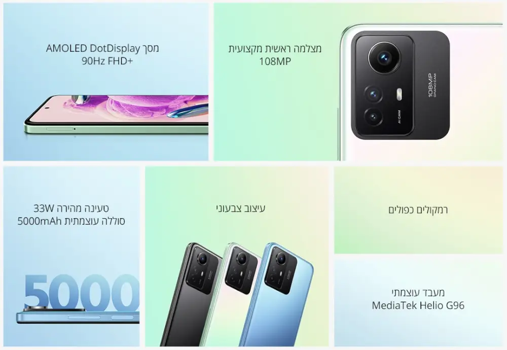 תכונות עיקריות