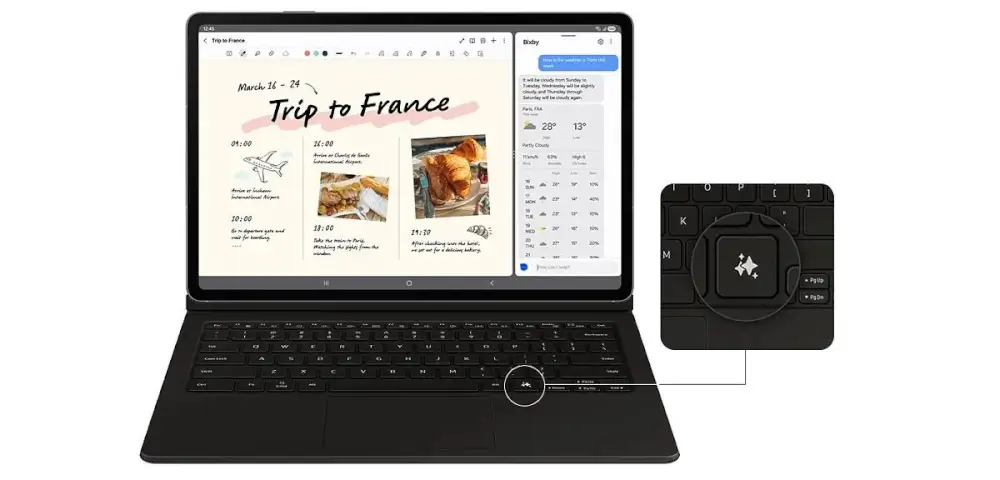 טאבלט Galaxy Tab S10 FE+ 5G 128GB חווית שימוש נוחה