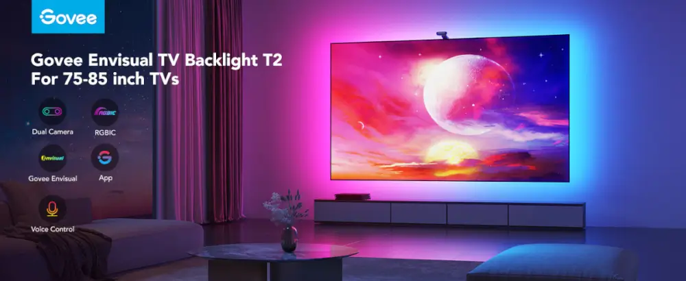 Envisual TV Backlight T2 עם מצלמה כפולה