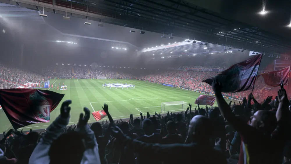 EA Sports FC 26 איצטדיון הכדורגל ומסביב הקהל מריע