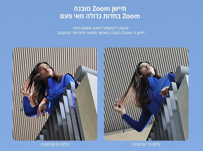 חיישן ZOOM מובנה