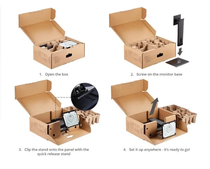 VG2440V - Effortless Installation in 4 Easy Steps