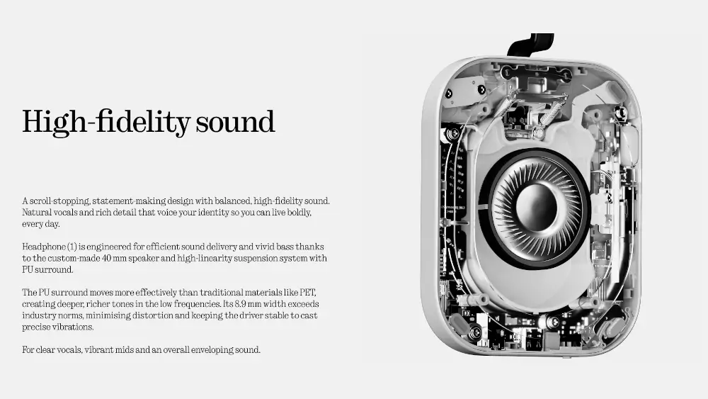 אוזניות אלחוטיות Nothing headphone (1) מבית Nothing