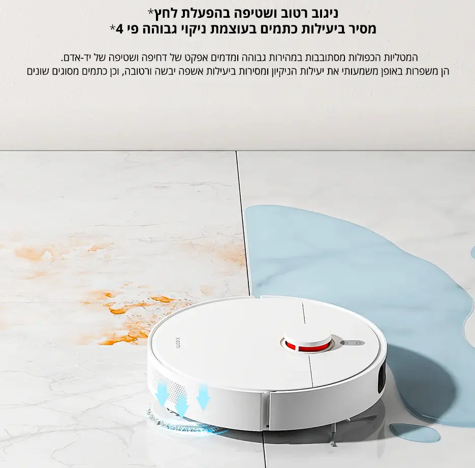 ניגוב רטוב ושטיפה בהפעלת לחץ