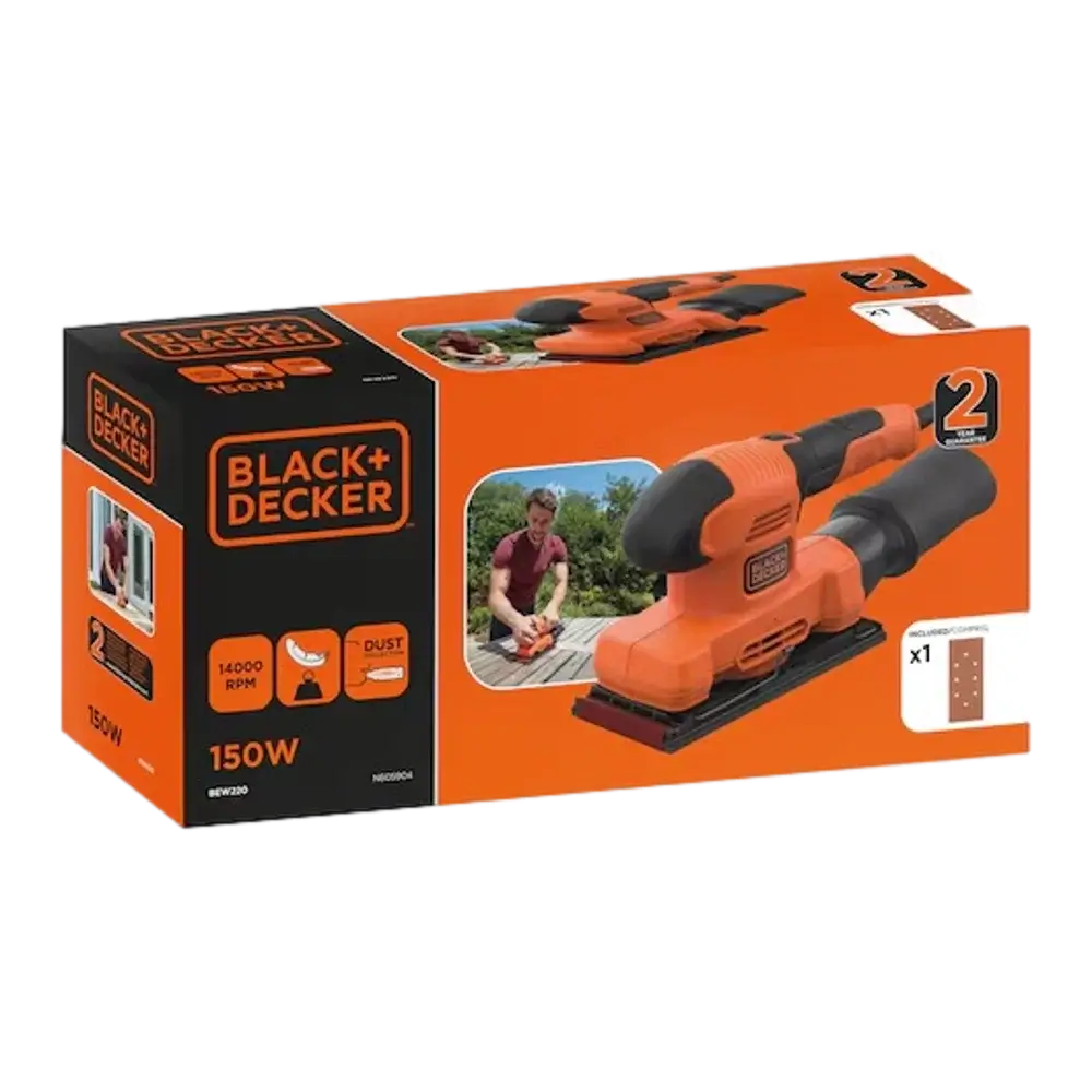 מלטשת חשמלית מלבנית BEW220-QS מבית Black & Decker