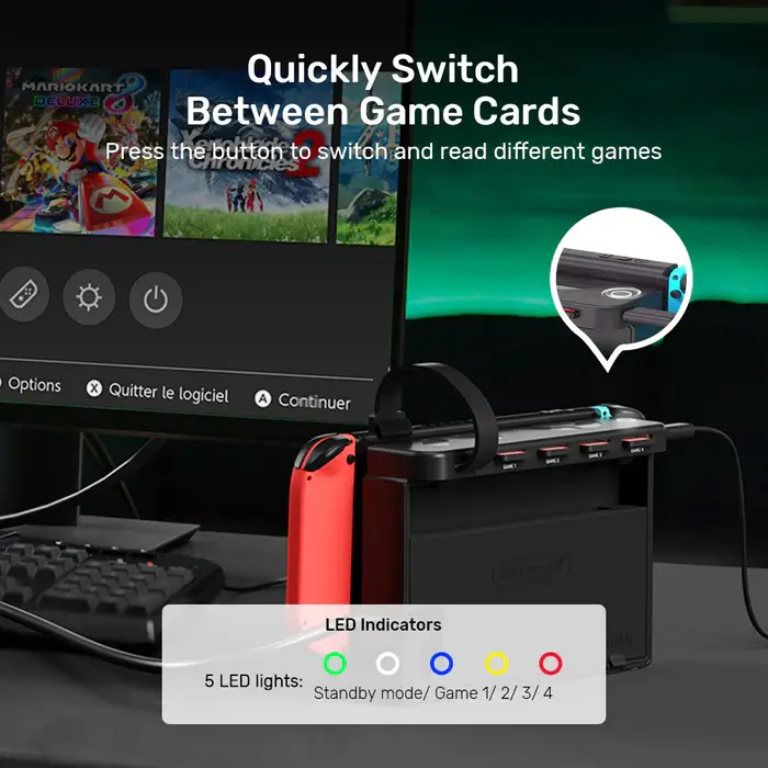 easy switch between games