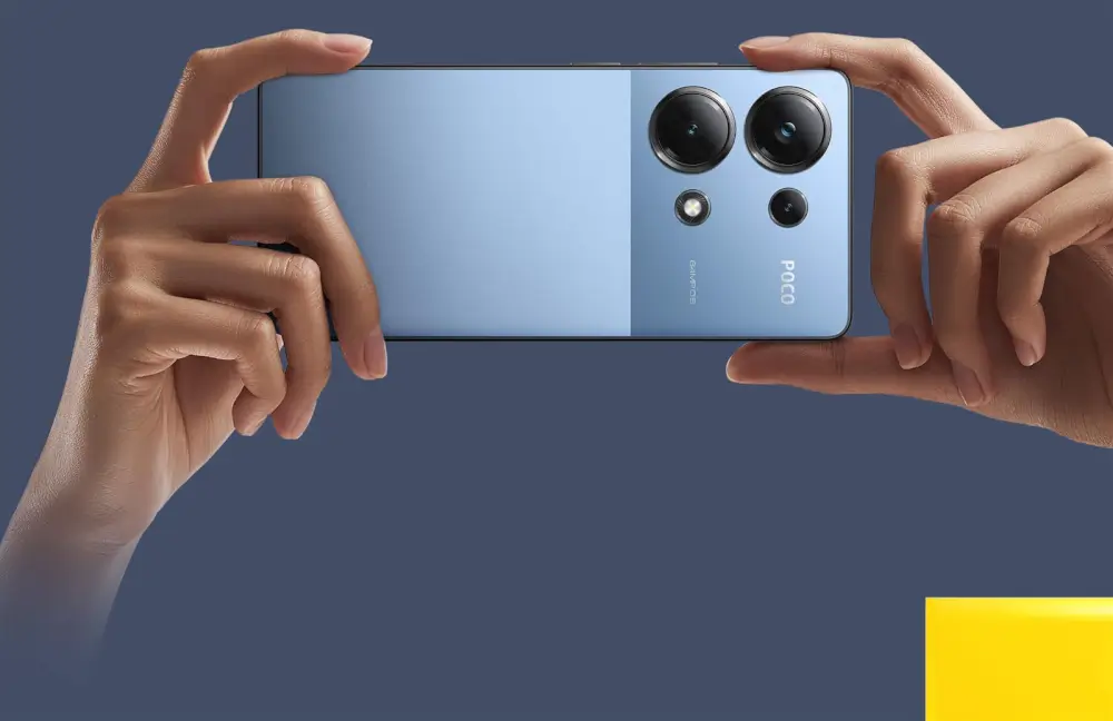 סמארטפון POCO M6 Pro 12+512GB מצלמה קדמית ואחורית