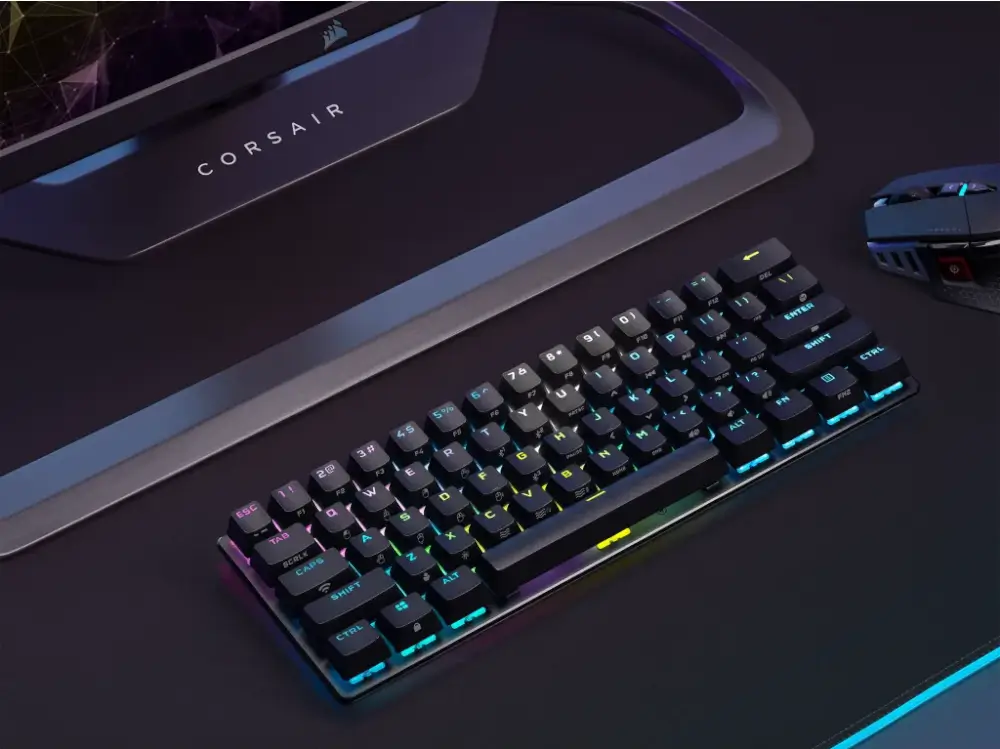 מקלדת גיימינג מיני אלחוטית CORSAIR K70 PRO MINI WIRELESS 60%