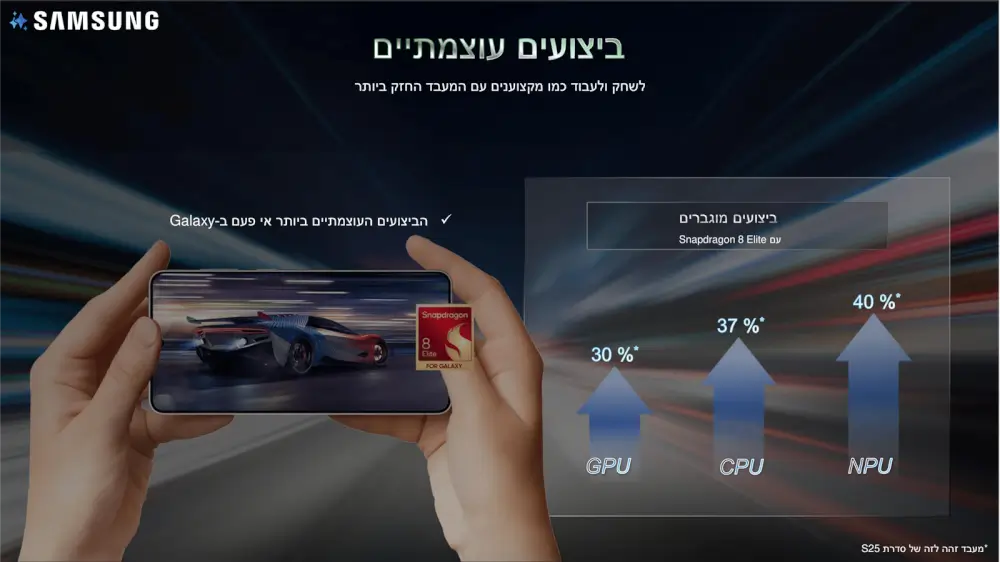 סמארטפון Galaxy S25 Edge - Galaxy AI מבית Samsung