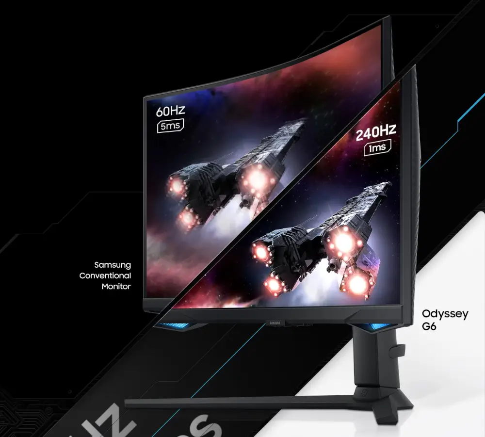 הגיבו בזמן אמת קצב רענון של 240Hz וזמן תגובה של 1ms
