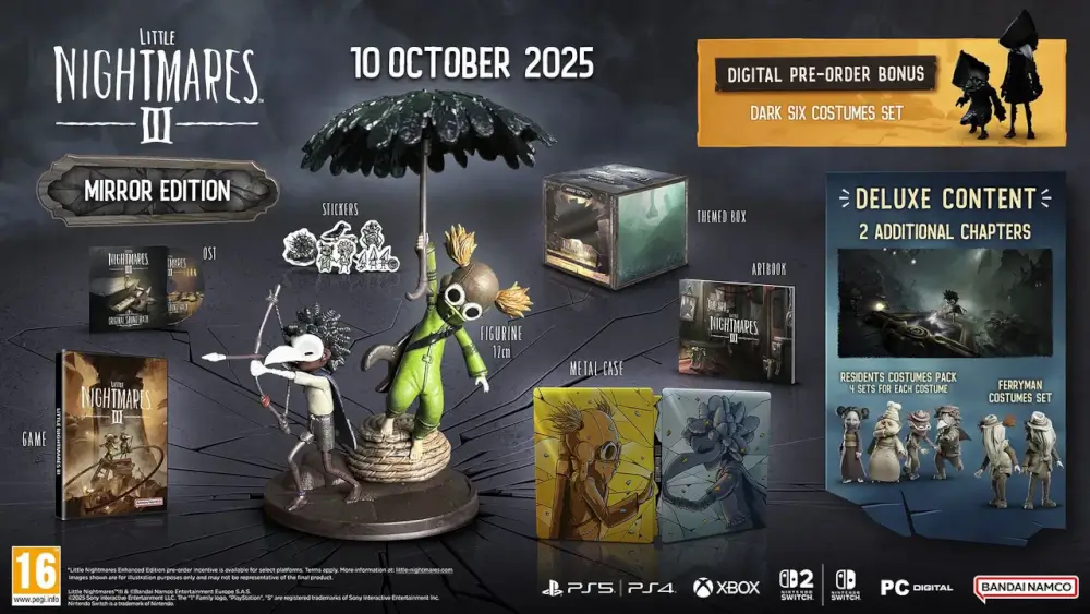 Little Nightmares III Mirror Edition גלויה מכירה מוקדמת