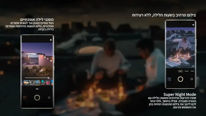 צילום מרהיב בשעות הלילה