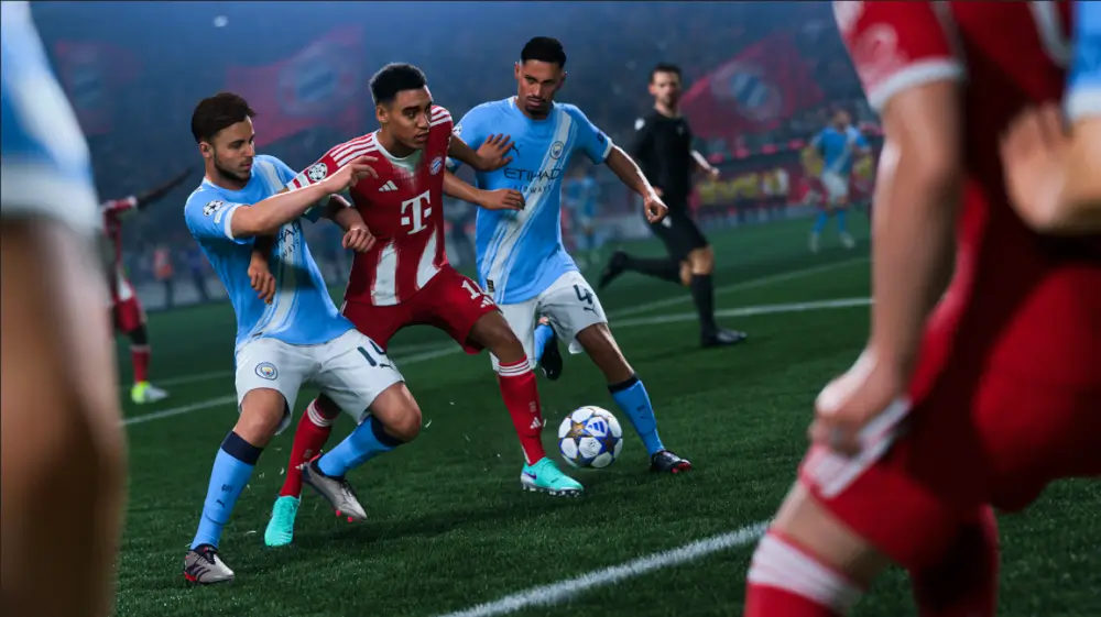 EA Sports FC 26 שחקני כדורגל משחקים על המגרש