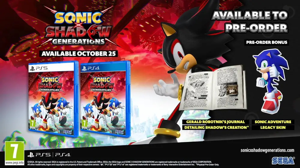Sonic X Shadow Generations Playstation - PS4 - באג