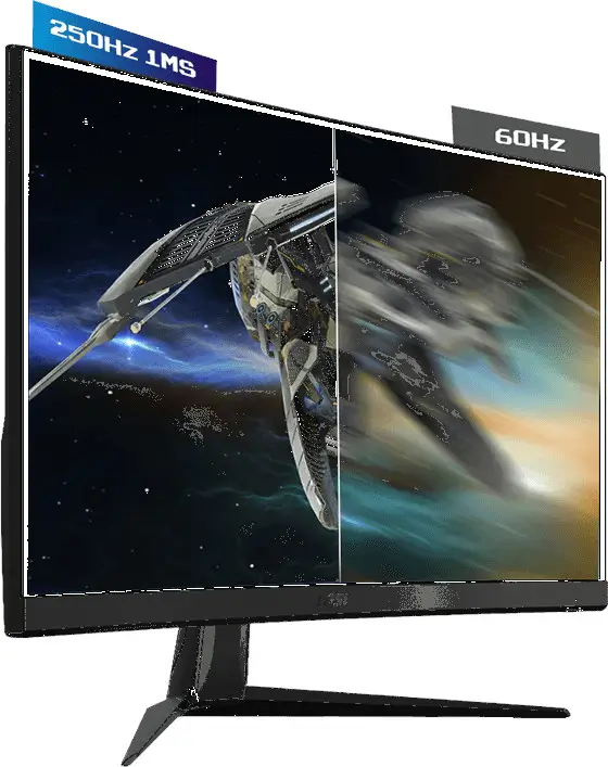 קצב רענון של 250HZ + זמן תגובה של 1MS