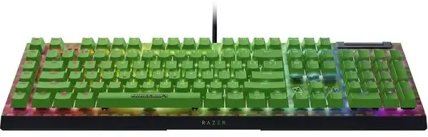 מקלדת גיימינג מכאנית Blackwidow V4 X Minecraft Edition מבית Razer