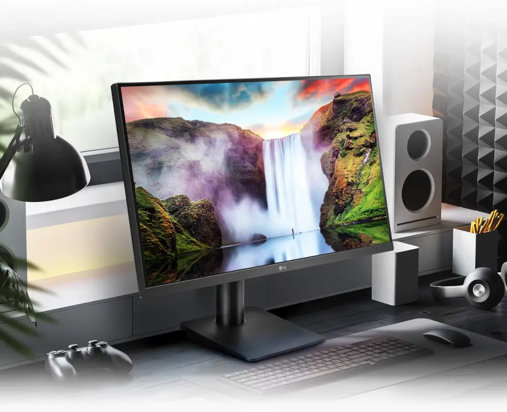 מסך IPS Full HD מבית LG צבעים אמיתיים בזוויות רחבות