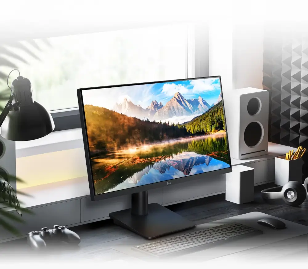 מסך IPS Full HD מבית LG צבעים אמיתיים בזוויות רחבות