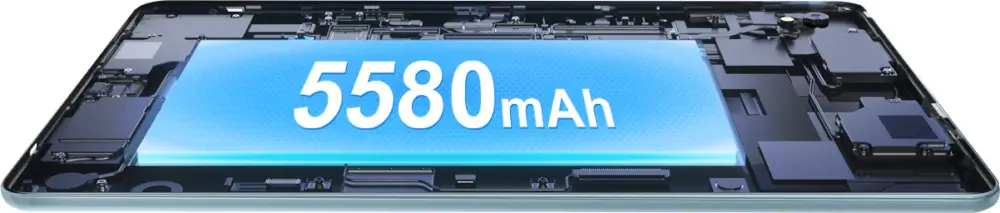 סוללה גדולה של 5580mAh