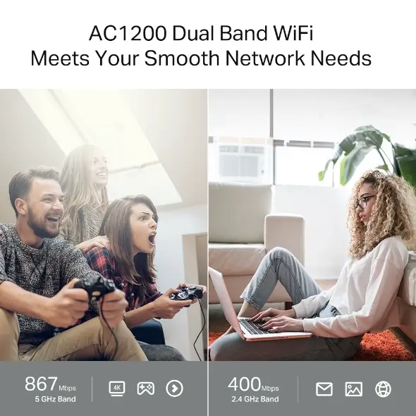 נתב אלחוטי Archer C64 AC1200 מבית TP-Link