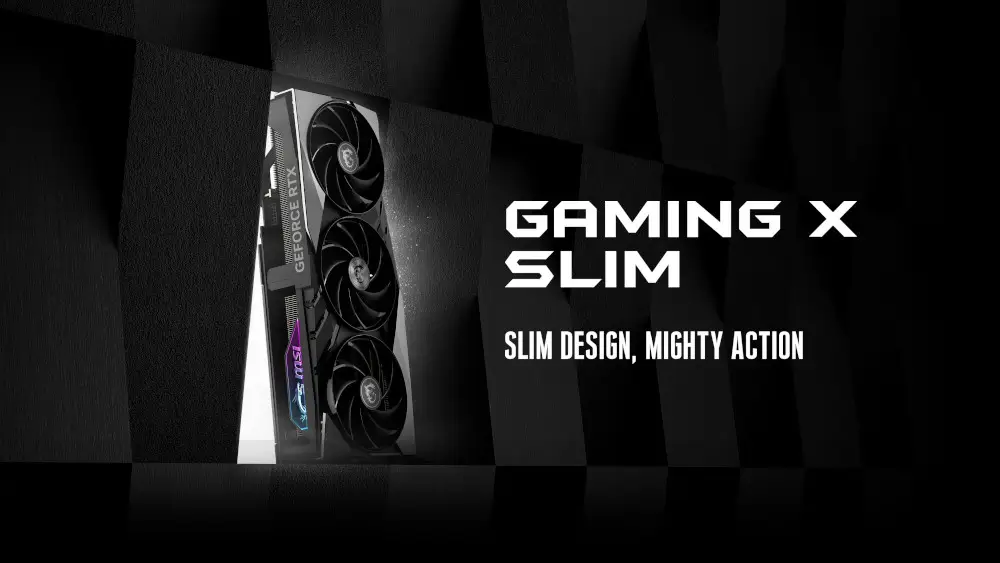 כרטיס מסך דגם GeForce RTX 4080 SUPER 16G GAMING X SLIM מבית MSI