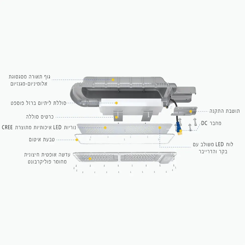 תאורה סולארית King Light 3.0 120W מבית NEWTEC