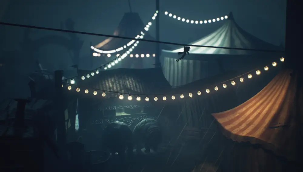 Little Nightmares III Mirror Edition אוהלים ומעל מנורות קטנות תלויות